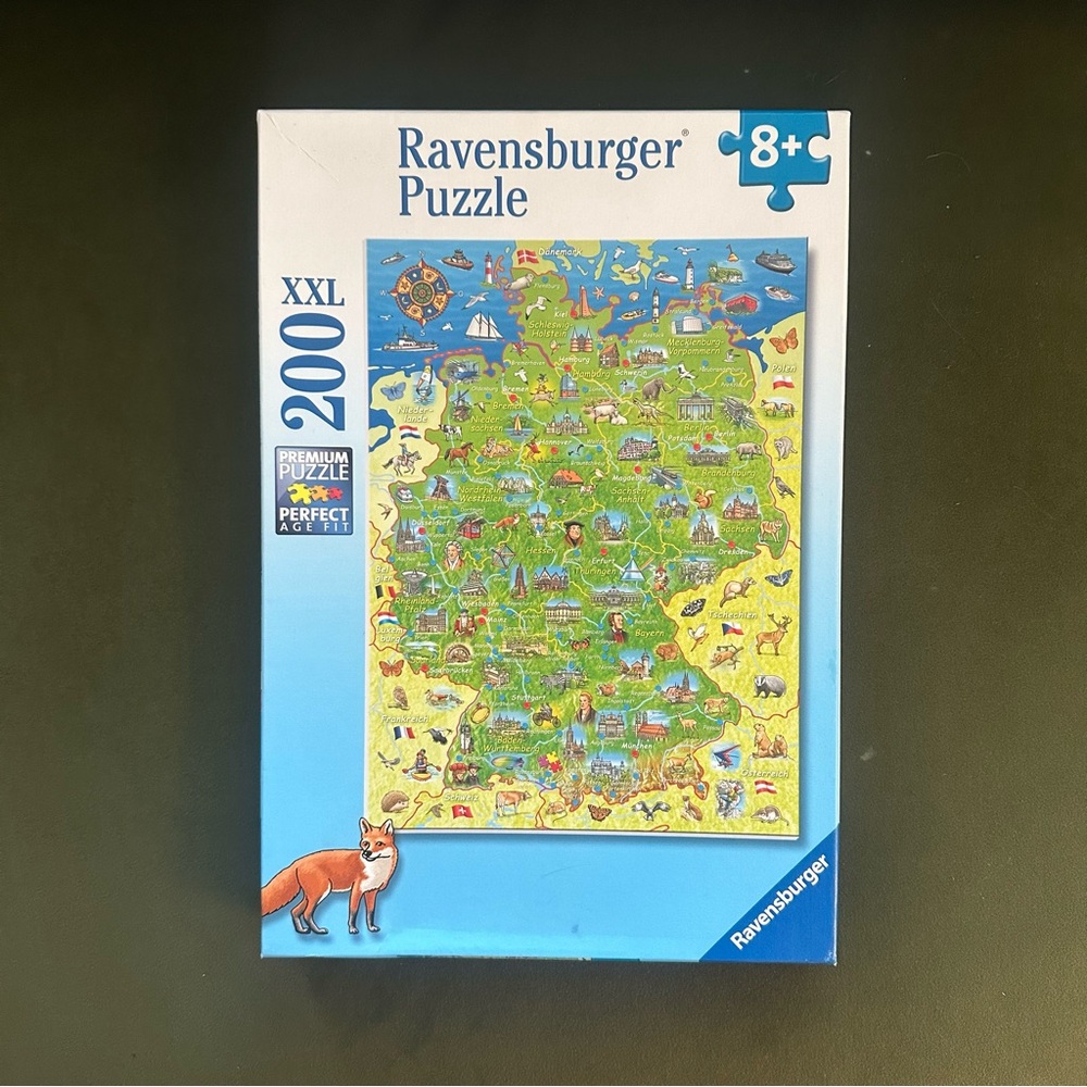 Map of Germany Ravensburger Puzzle